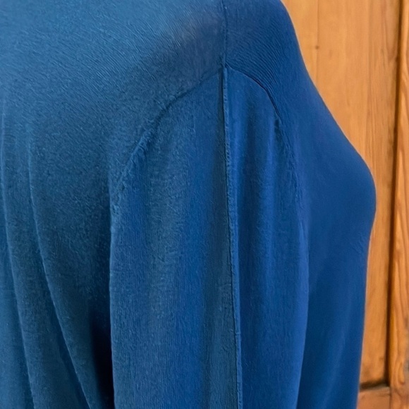 COPY - BOSS HUGO BOSS Teal Blue Silk/Viscose Cardigan Sz. MD - Picture 10 of 17